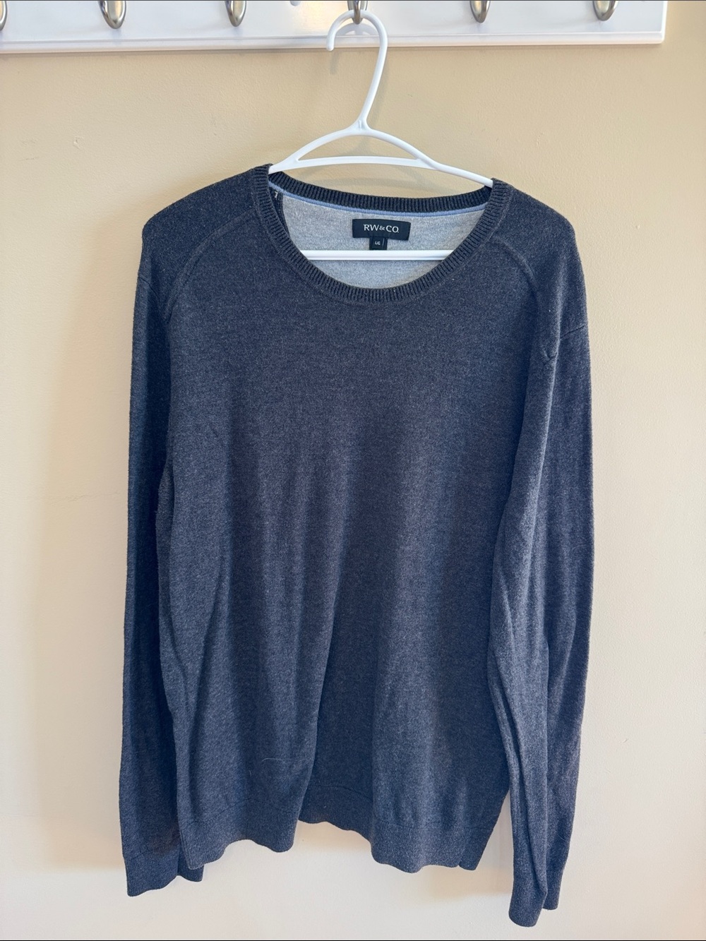 RW&CO. Dark Charcoal Crewneck Sweater